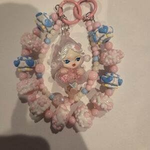 Cute Pink and Blue Beaded Kids Toy